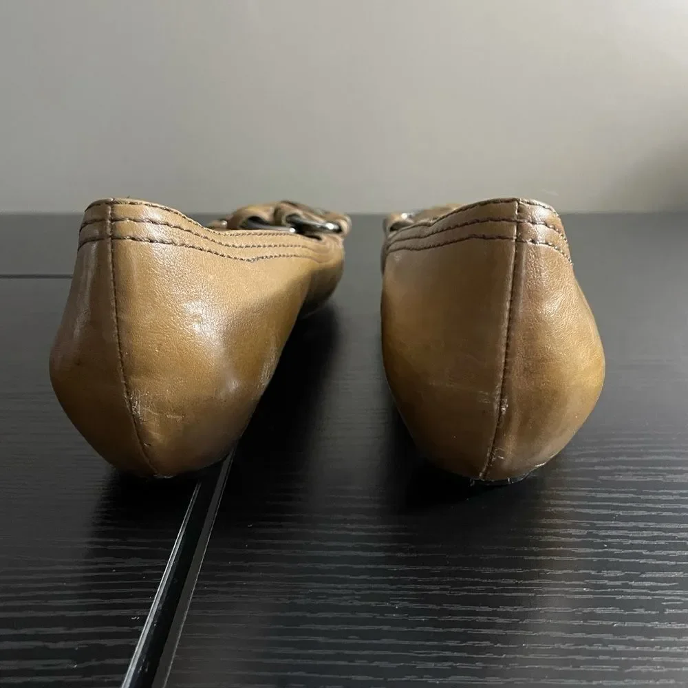 Bivel sold by Nordstrom Leather Braided Toe Covered Flat Slight Wedge Flat, 40 - Picture 5 of 13